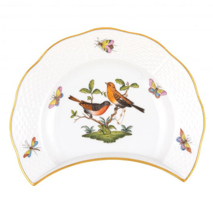 Herend Rothschild Bird Crescent Salad Plate - #9