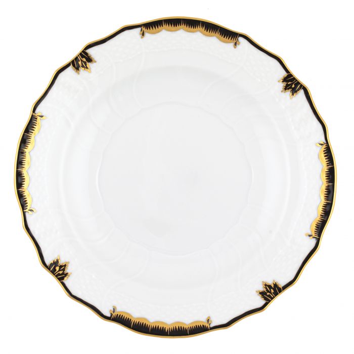 Herend Princess Victoria Salad Plate - Black