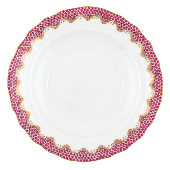 Herend Fishscale Salad Plate - Pink