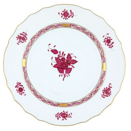 Herend Chinese Bouquet Dinner Plate - Raspberry