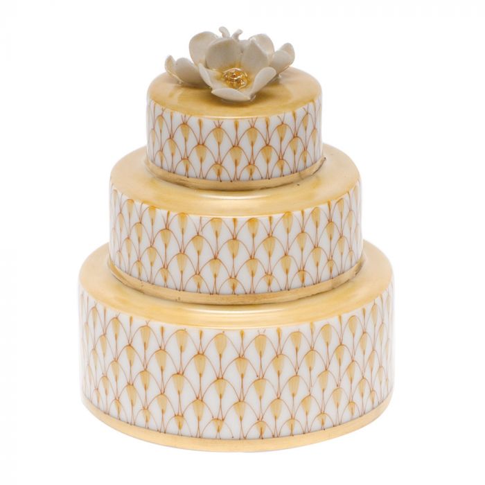 Herend Decorative Wedding Cake - Butterscotch