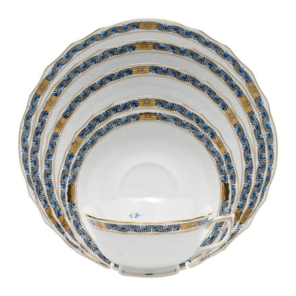 Herend Chinese Bouquet Garland Dessert Plate - Sapphire