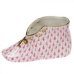 Herend Decorative Baby Shoe - Raspberry