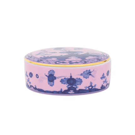 Ginori Oriente Italiano Round Box with Cover - Azalea