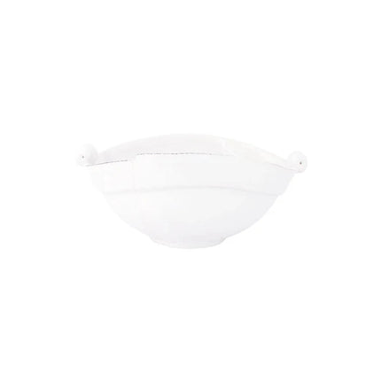 Vietri Lastra White Two-Part Olive Oil Bowl
