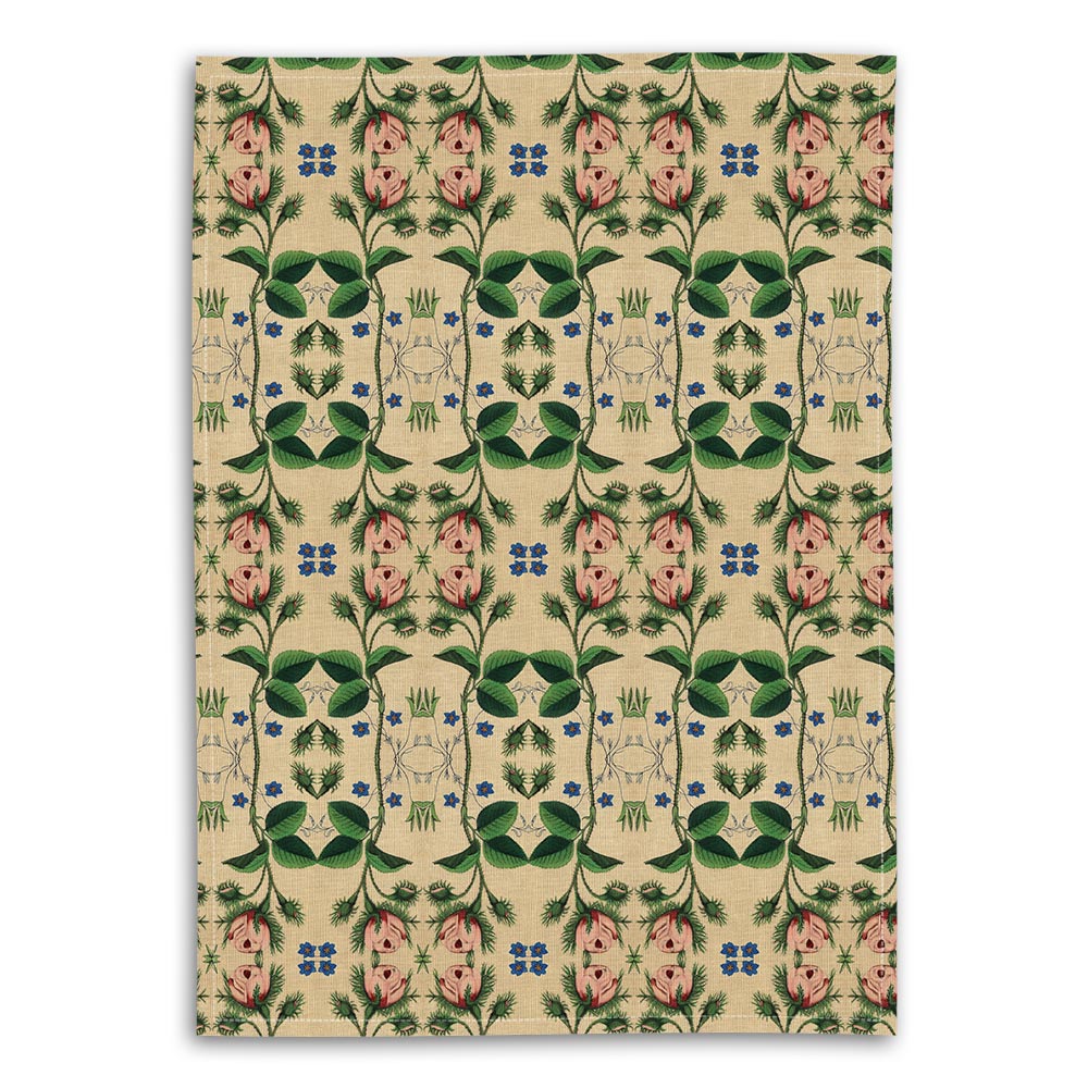 Avenida Naive Rose Tea Towel