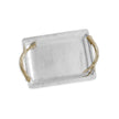 Beatriz Ball WESTERN Antler Emerson Small Tray with Gold Handles
