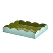 Addison Ross 11x8 Two Tone Scalloped Tray