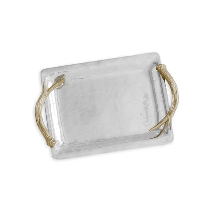 Beatriz Ball WESTERN Antler Emerson Small Tray with Gold Handles