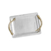 Beatriz Ball WESTERN Antler Emerson Small Tray with Gold Handles