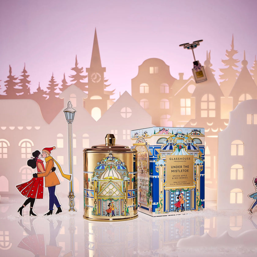 Glasshouse Under the Mistletoe Candle