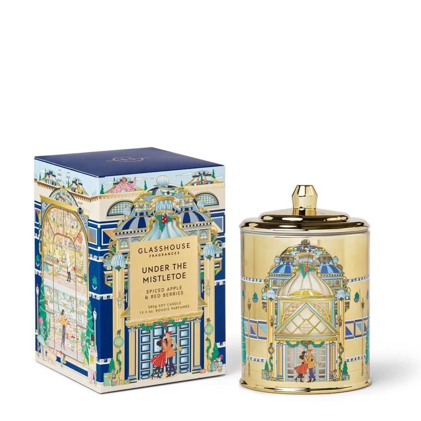 Glasshouse Under the Mistletoe Candle