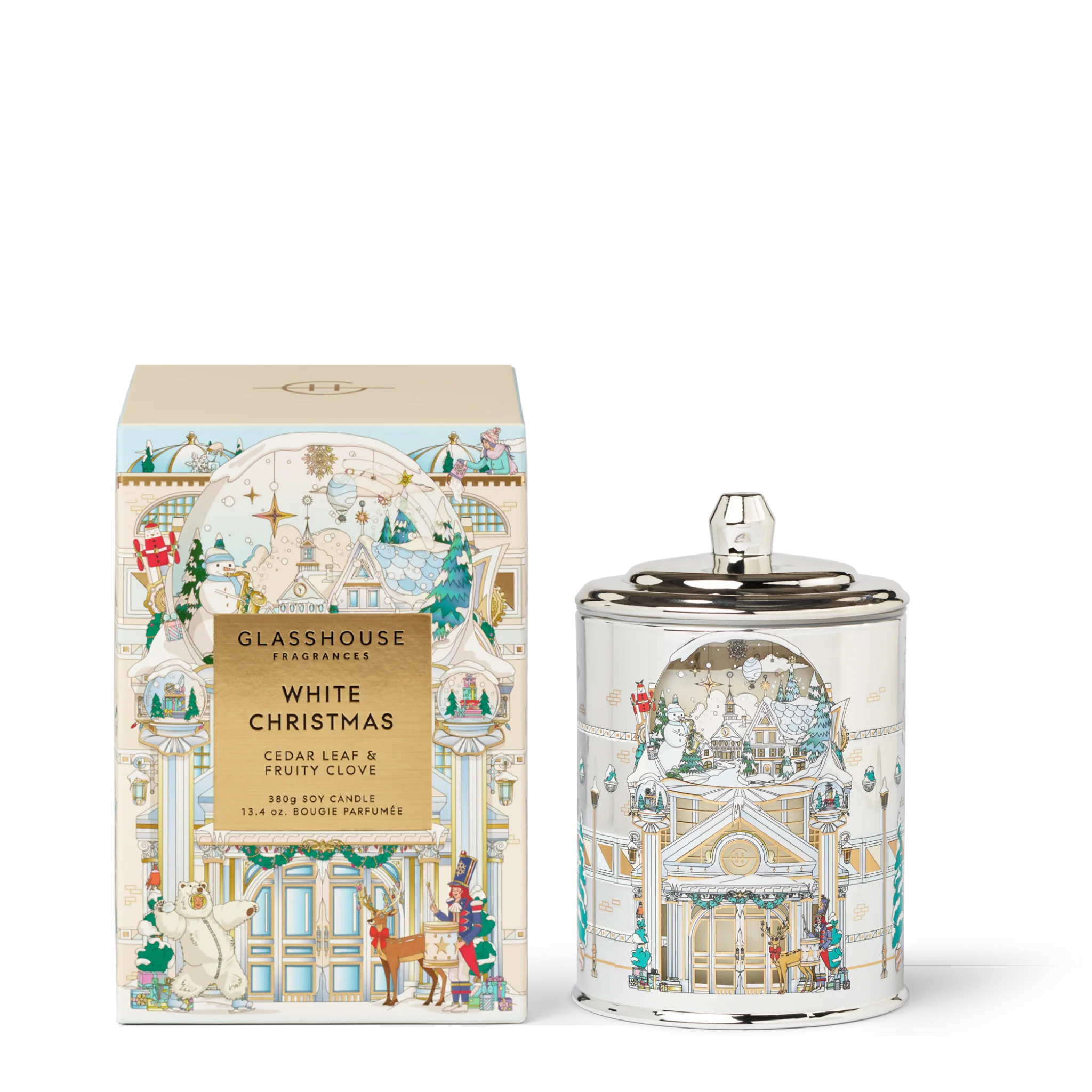 Glasshouse White Christmas Candle