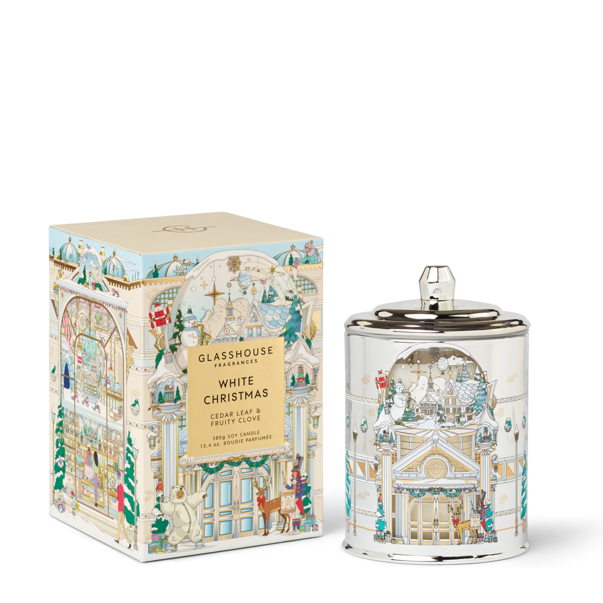 Glasshouse White Christmas Candle