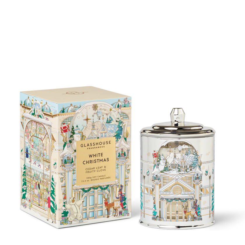 Glasshouse White Christmas Candle