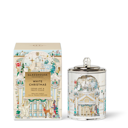 Glasshouse White Christmas Candle
