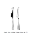 Montes Doggett - Classic Slate Stainless Cheese Knives - Set of 2