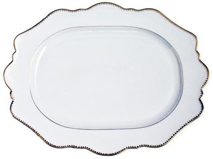 Simply Anna Antique White Oval Serving Platter by Anna Weatherley