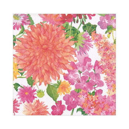 Caspari Summer Blooms Paper Cocktail Napkins