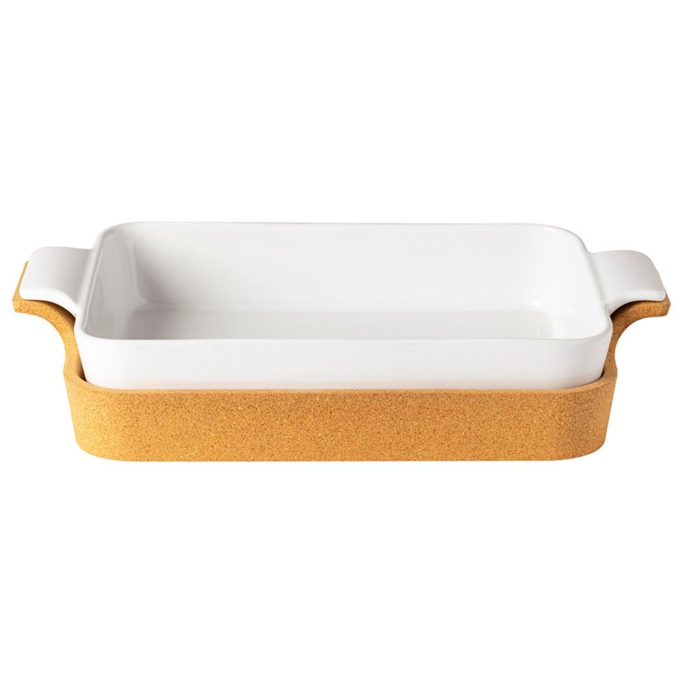 Casafina Rectangular Baker with Cork Tray