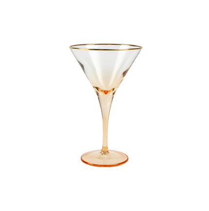 Vietri Rainbow Color Martini Glass