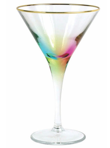 Vietri Rainbow Martini Glass