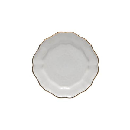 Casafina Impressions Salad Plate - White/Gold