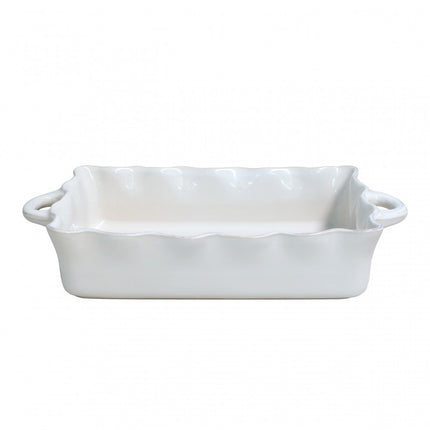 Casafina Large Ruffled Rectangular Baker