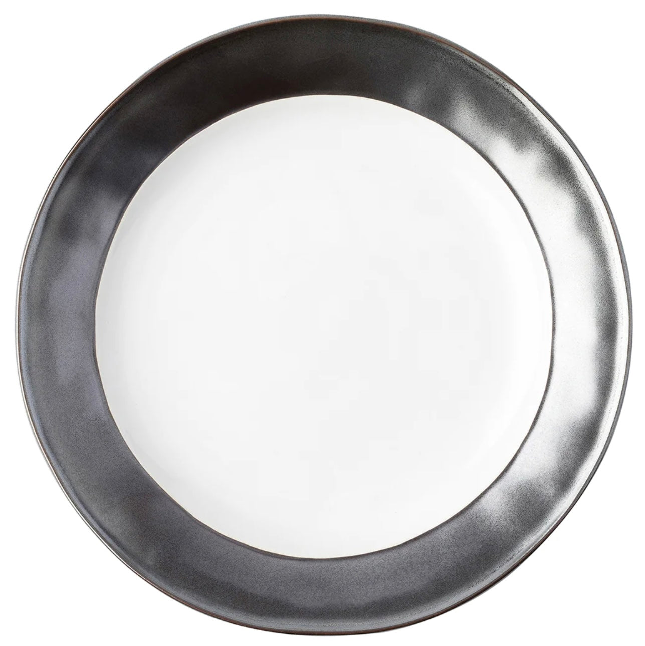 Juliska Emerson Dinner Plate - White & Pewter