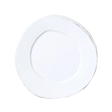 Vietri Lastra White Salad Plate