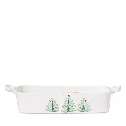 Vietri Lastra Holiday Rectangular Baker