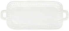 Vietri Pietra Serena Rectangular Handled Platter