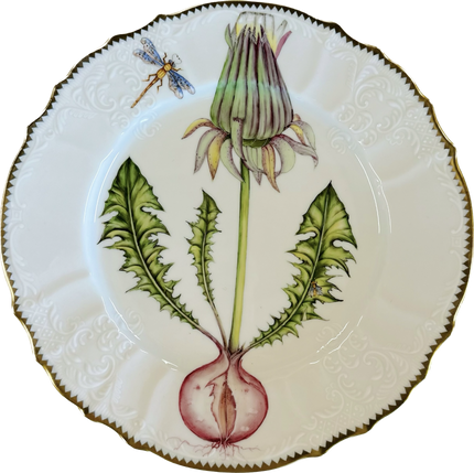 Flowers of Yesterday Dinner Plate by Anna Weatherley