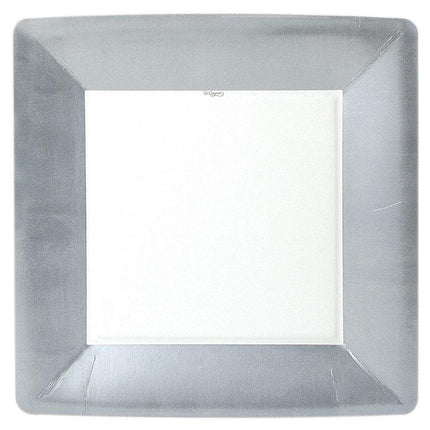 Caspari Leaf Square Paper Dinner Plates