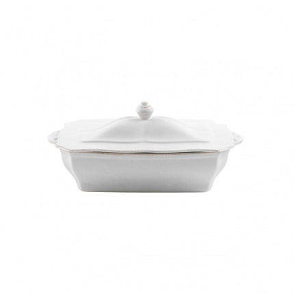 Casafina Impressions Covered Casserole Baker - White