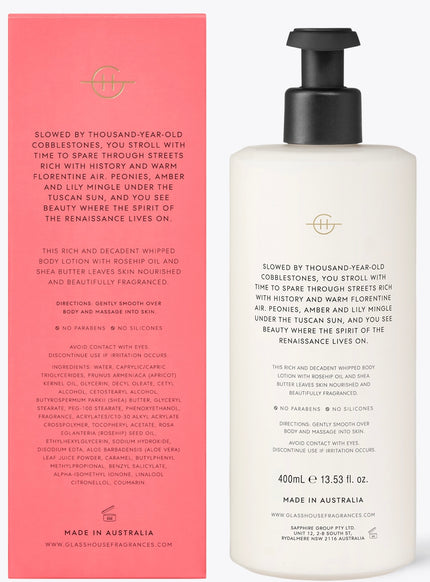 Glasshouse Forever Florence Body Lotion