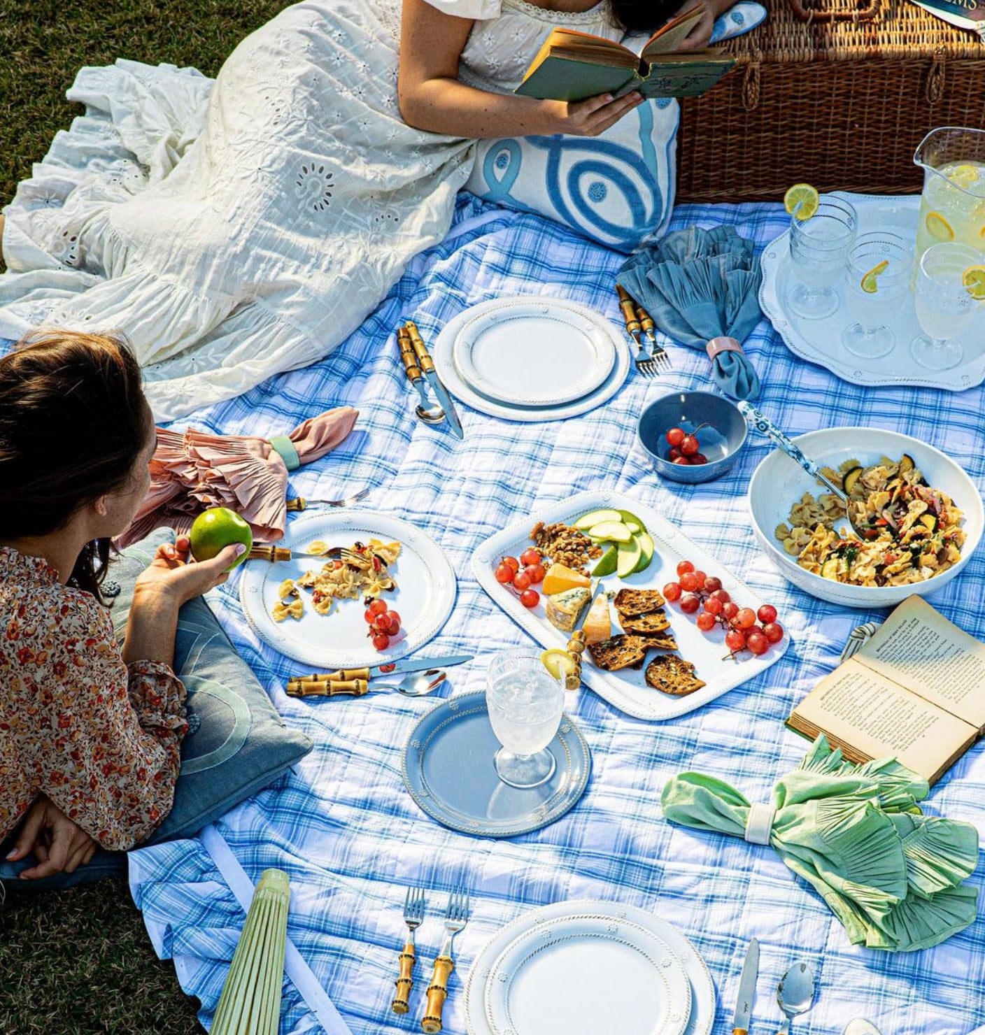 Juliska Berry & Thread Salad Plate- Chambray Melamine