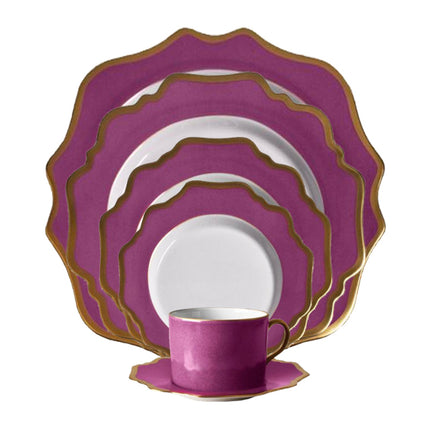 Anna's Palette Purple Orchid Salad/Dessert Plate by Anna Weatherley