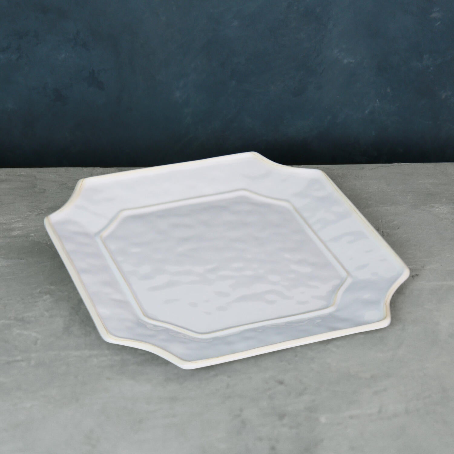 Vassoio bianco rettangolare per torte Vassoio bianco rettangolare per torte